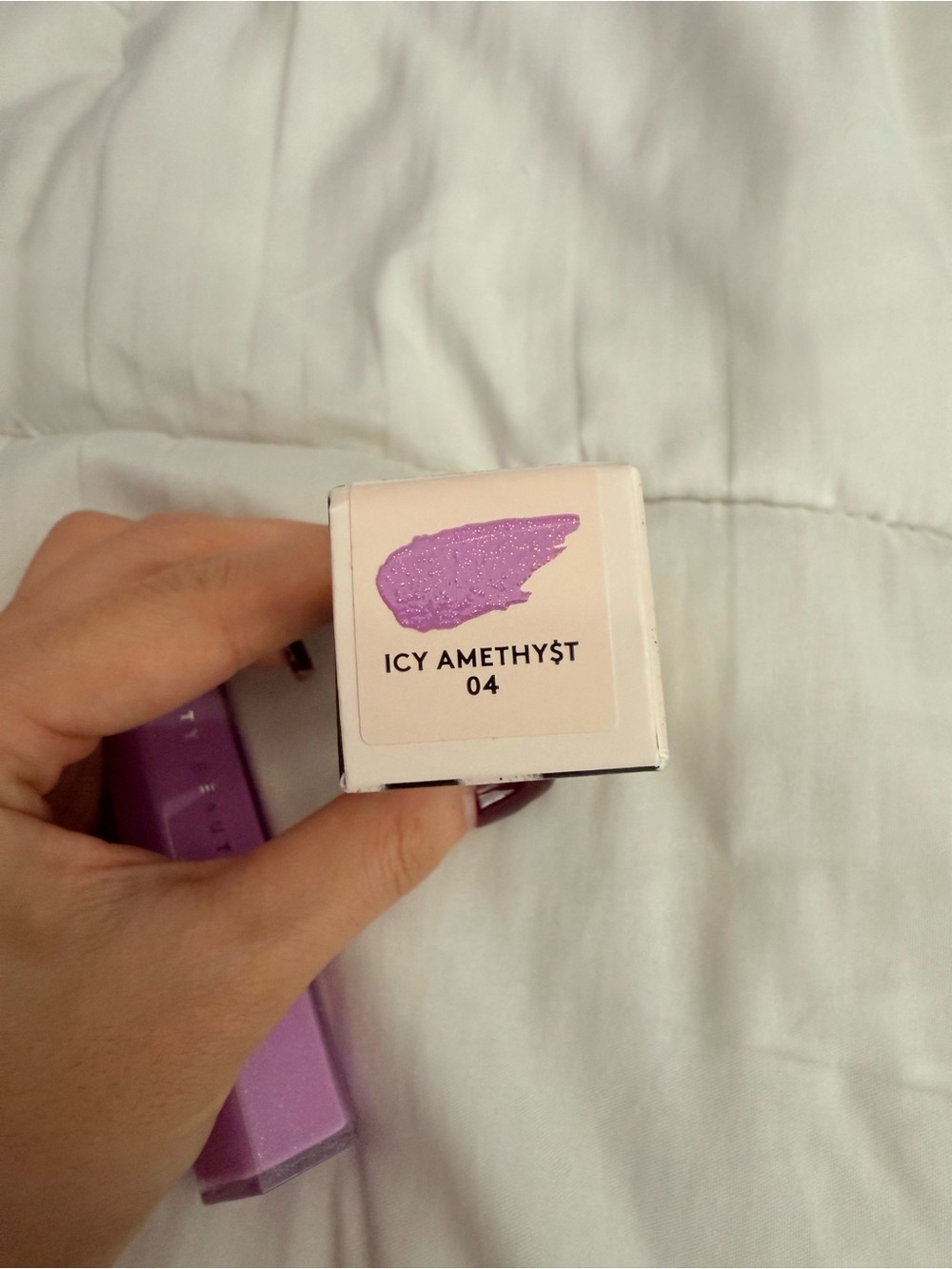Fenty Beauty Icy Amethyst 04 Shimmer Lip Gloss - Lavender Purple